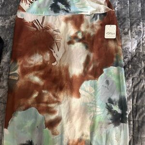 Free People Multicolor Midi Skirt